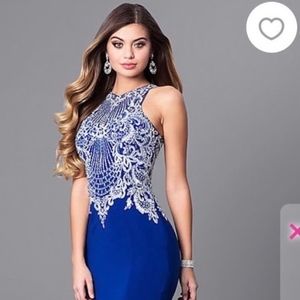 Royal Blue Prom Girl Dress